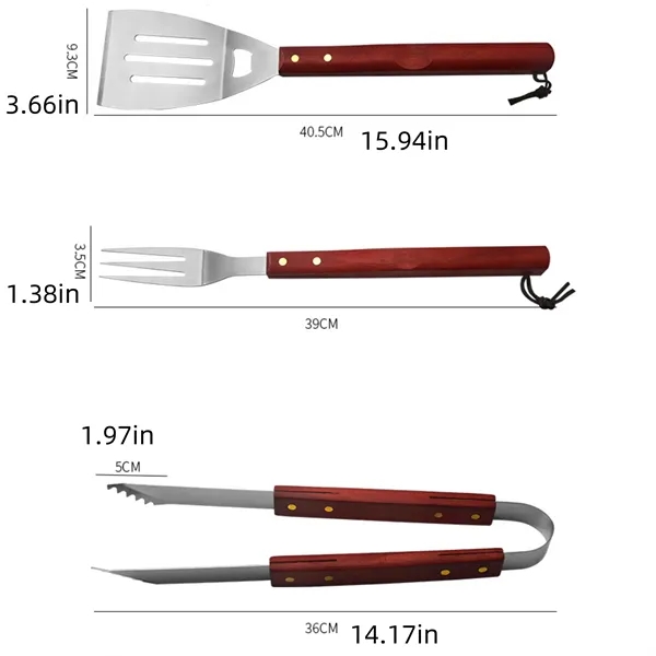 BBQ Grilling Tools 3pcs Set - BBQ Grilling Tools 3pcs Set - Image 2 of 2