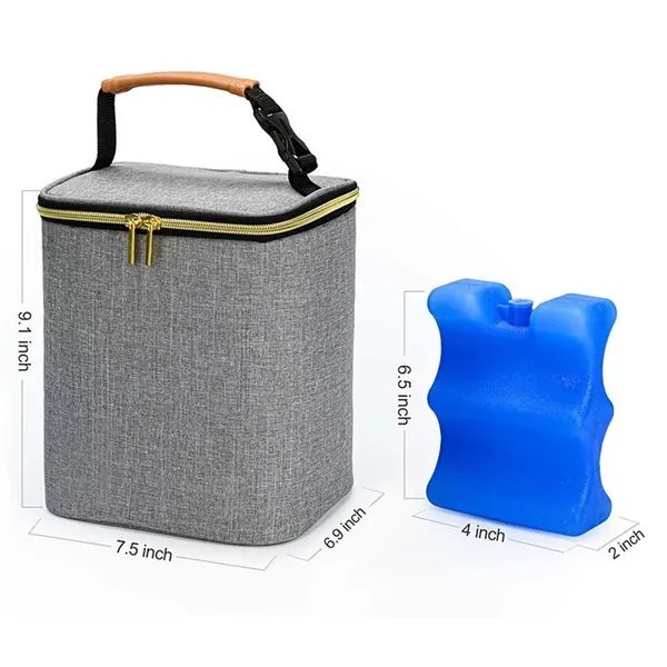 Portable Camp Lunch Baby Bottle Cooler Bag with Ice Pack - Portable Camp Lunch Baby Bottle Cooler Bag with Ice Pack - Image 1 of 4
