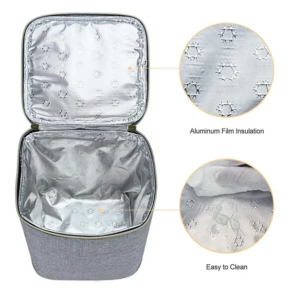 Portable Camp Lunch Baby Bottle Cooler Bag with Ice Pack - Portable Camp Lunch Baby Bottle Cooler Bag with Ice Pack - Image 3 of 4