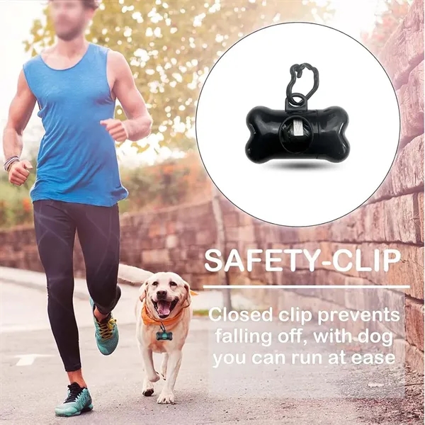 Pet Supply Bone Shaped Poop Bag Dispenser with Portable Hook - Pet Supply Bone Shaped Poop Bag Dispenser with Portable Hook - Image 3 of 4
