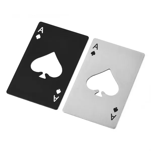 Ace of Spades Playing Card Bottle Opener - Ace of Spades Playing Card Bottle Opener - Image 6 of 8