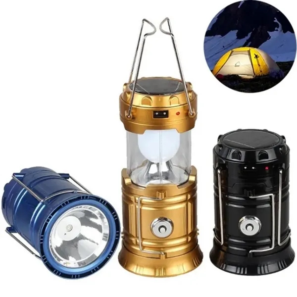 Solar Rechargeable Lantern Flashlight - Solar Rechargeable Lantern Flashlight - Image 1 of 6