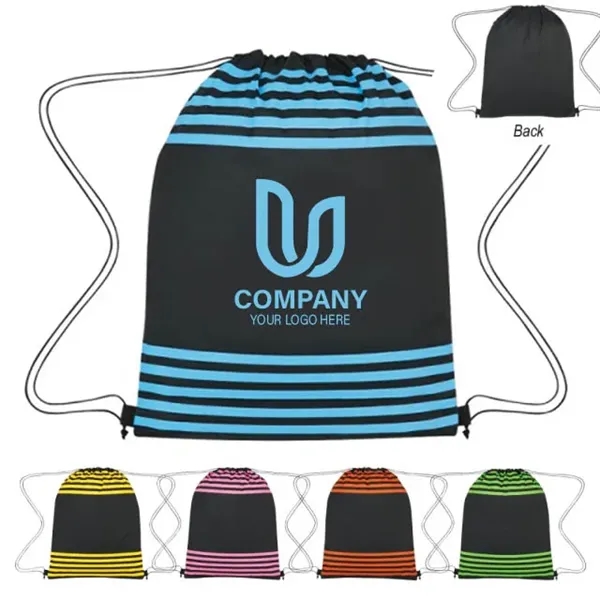 Neon Striped Drawstring Sports Pack - Neon Striped Drawstring Sports Pack - Image 0 of 1