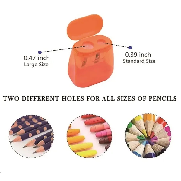 Colored Manual Hand Held Small Compact Pencil Sharpener - Colored Manual Hand Held Small Compact Pencil Sharpener - Image 3 of 5