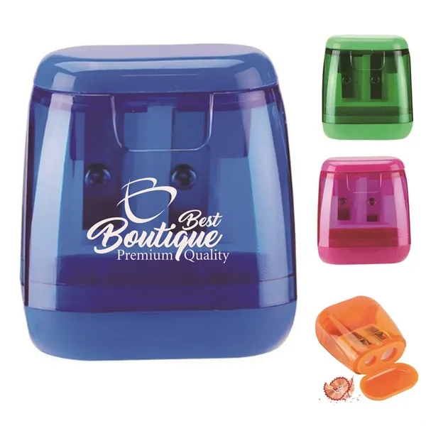 Colored Manual Hand Held Small Compact Pencil Sharpener - Colored Manual Hand Held Small Compact Pencil Sharpener - Image 0 of 5