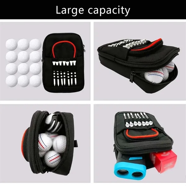 Portable Golf Ball Bag Pouch with Clip Multiple Pockets - Portable Golf Ball Bag Pouch with Clip Multiple Pockets - Image 2 of 4