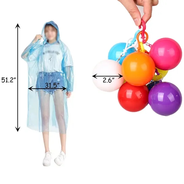 Portable Disposable Spherical Raincoat - Portable Disposable Spherical Raincoat - Image 1 of 1