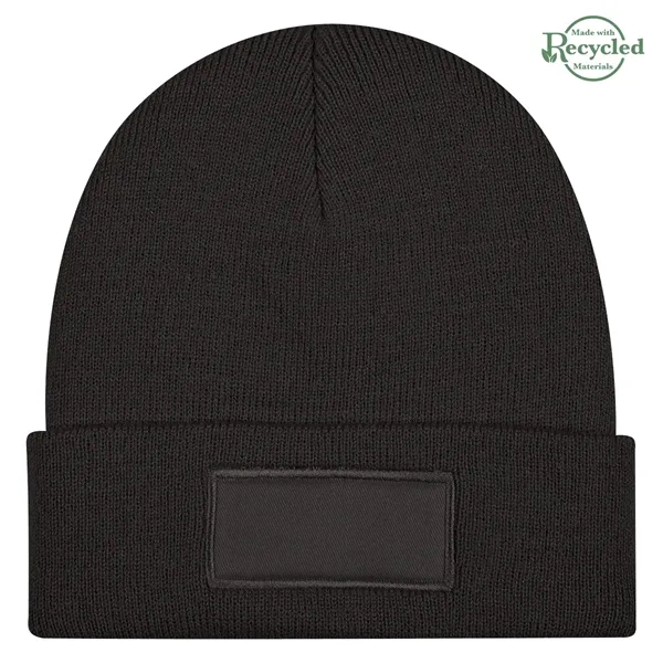 Patch Knit Beanie With Cuff - Patch Knit Beanie With Cuff - Image 15 of 17