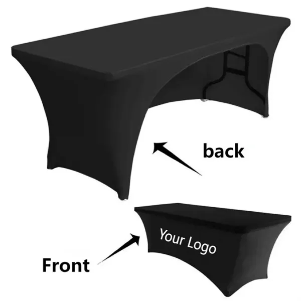 6 Ft Custom Stretch Fitted Tablecloth - 6 Ft Custom Stretch Fitted Tablecloth - Image 0 of 3