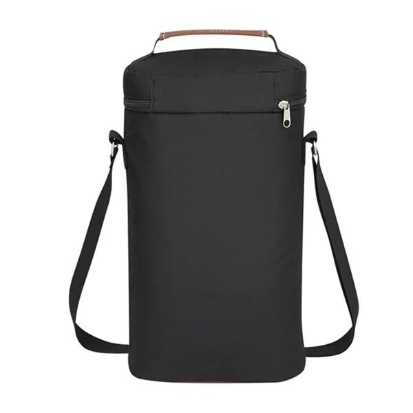 Portable Insulated Double Wine Cooler Bag - Portable Insulated Double Wine Cooler Bag - Image 3 of 4