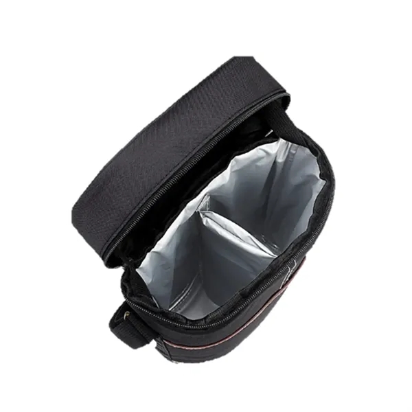 Portable Insulated Double Wine Cooler Bag - Portable Insulated Double Wine Cooler Bag - Image 1 of 4
