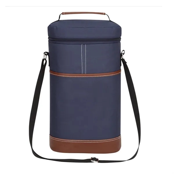 Portable Insulated Double Wine Cooler Bag - Portable Insulated Double Wine Cooler Bag - Image 2 of 4