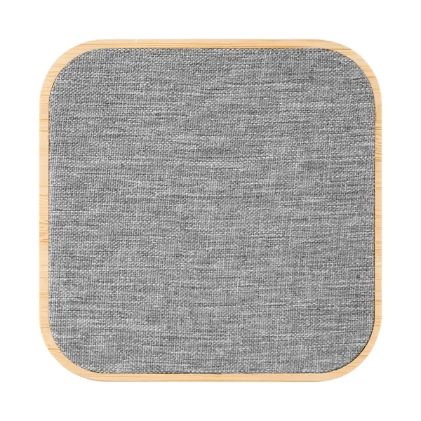 Bamboo & rPET Fabric Wireless Charger - Bamboo & rPET Fabric Wireless Charger - Image 1 of 2