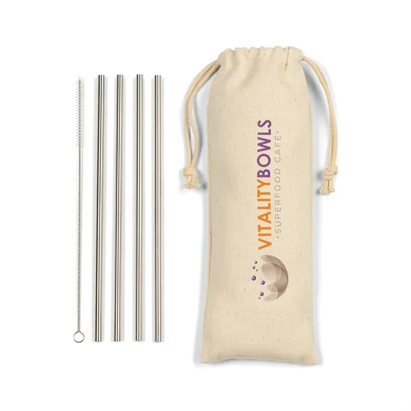 Reed Stainless Steel Straw Set - Reed Stainless Steel Straw Set - Image 1 of 1