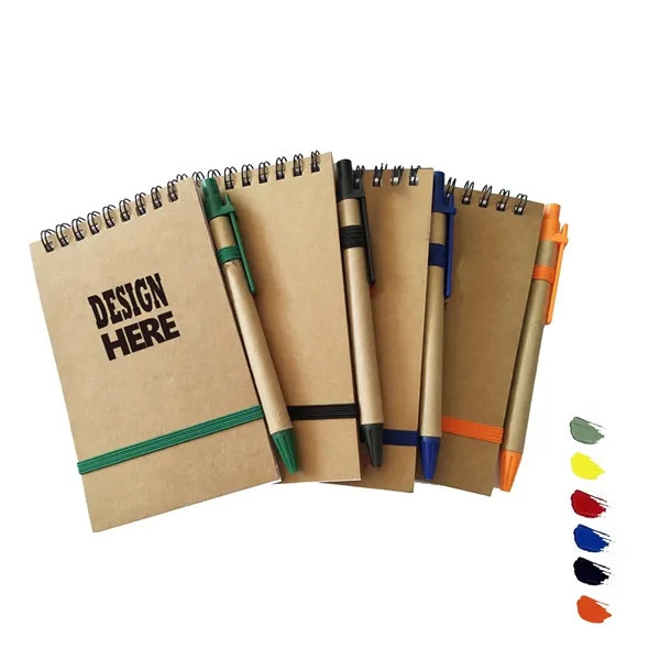 Mini Pocket Size Spiral Notebook With Blank Page And Pen - Mini Pocket Size Spiral Notebook With Blank Page And Pen - Image 0 of 4