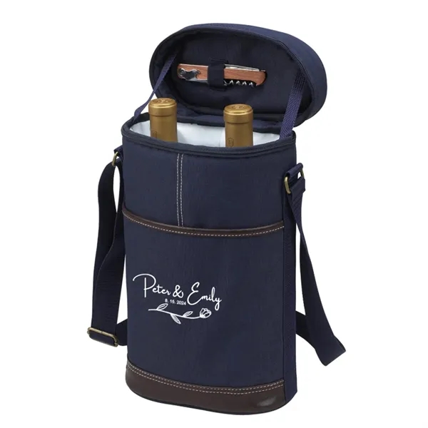 Portable Insulated Double Wine Cooler Bag - Portable Insulated Double Wine Cooler Bag - Image 4 of 4