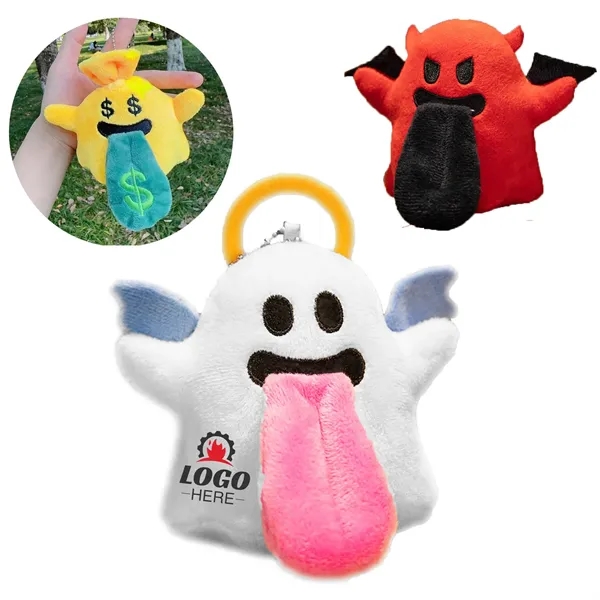 Plush Keychain Charm With Embroidery - Plush Keychain Charm With Embroidery - Image 0 of 5