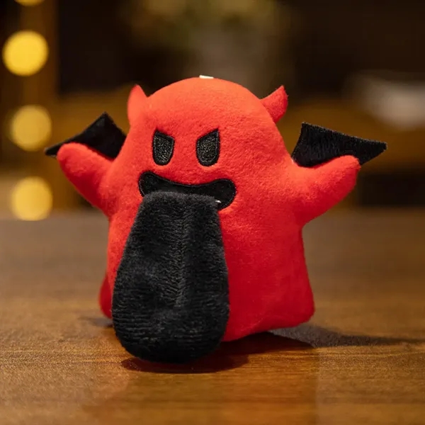 Plush Keychain Charm With Embroidery - Plush Keychain Charm With Embroidery - Image 1 of 5