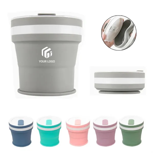 Collapsible Portable Healthy Silicone Coffee Water Cup - Collapsible Portable Healthy Silicone Coffee Water Cup - Image 0 of 4