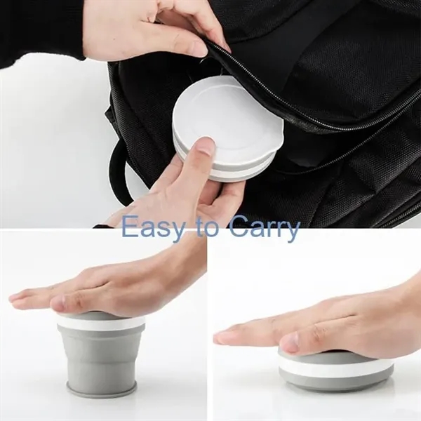 Collapsible Portable Healthy Silicone Coffee Water Cup - Collapsible Portable Healthy Silicone Coffee Water Cup - Image 2 of 4