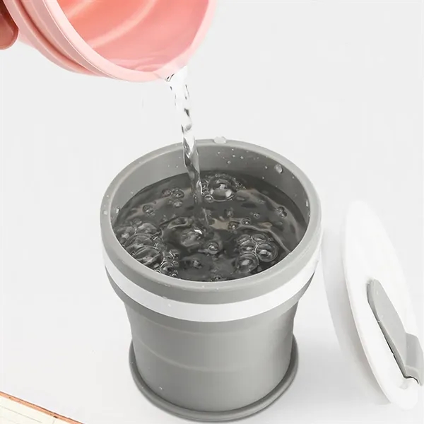 Collapsible Portable Healthy Silicone Coffee Water Cup - Collapsible Portable Healthy Silicone Coffee Water Cup - Image 3 of 4