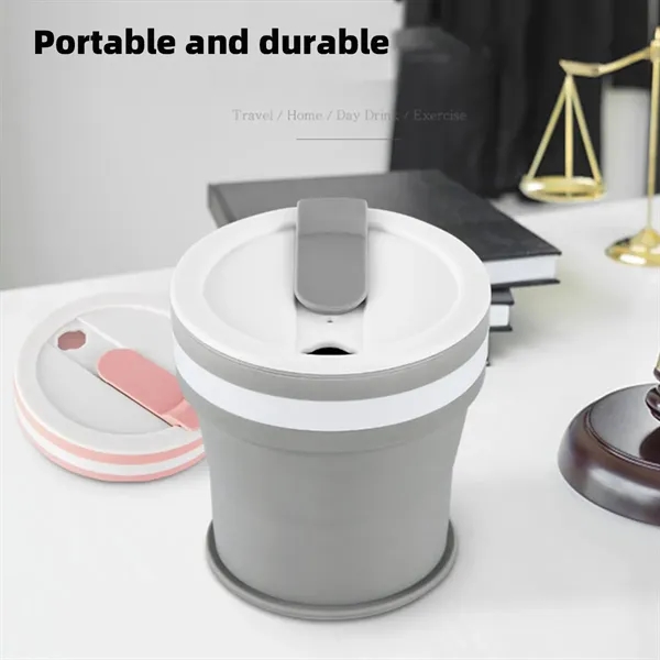 Collapsible Portable Healthy Silicone Coffee Water Cup - Collapsible Portable Healthy Silicone Coffee Water Cup - Image 4 of 4