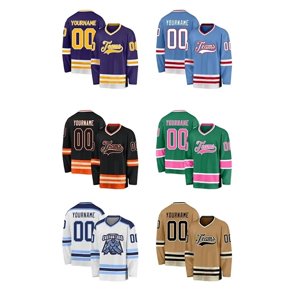 Digital Print Adult Ice Hockey Jersey - Digital Print Adult Ice Hockey Jersey - Image 2 of 3