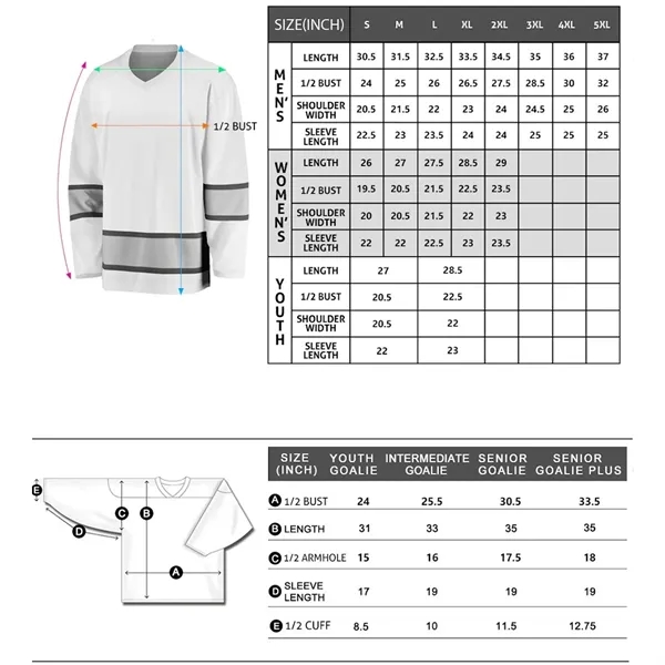 Digital Print Adult Ice Hockey Jersey - Digital Print Adult Ice Hockey Jersey - Image 3 of 3