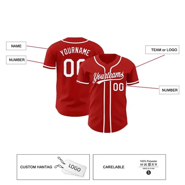 Short-sleeve Baseball Jersey - Short-sleeve Baseball Jersey - Image 1 of 4