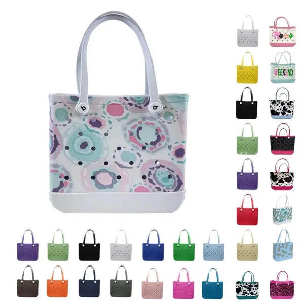 Full-Printing EVA Washable BOGG Beach Tote Bag - Full-Printing EVA Washable BOGG Beach Tote Bag - Image 7 of 7