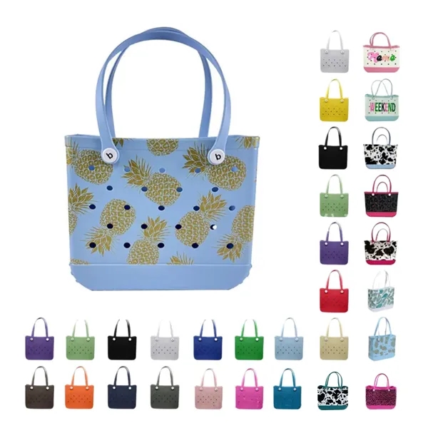 Full-Printing EVA Washable BOGG Beach Tote Bag - Full-Printing EVA Washable BOGG Beach Tote Bag - Image 0 of 7