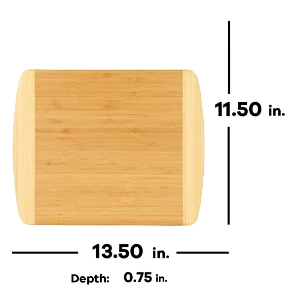 Bamboo Two Tone Cutting Board - Bamboo Two Tone Cutting Board - Image 2 of 2