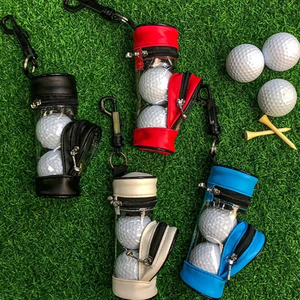 Portable Clear Tee Holder Golf Accessory Bag with Hook - Portable Clear Tee Holder Golf Accessory Bag with Hook - Image 4 of 4