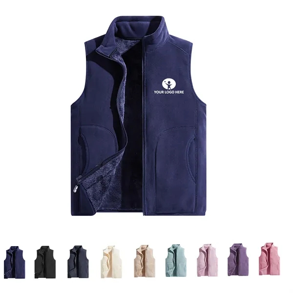 Sleeveless Full Zip Fleece Vest