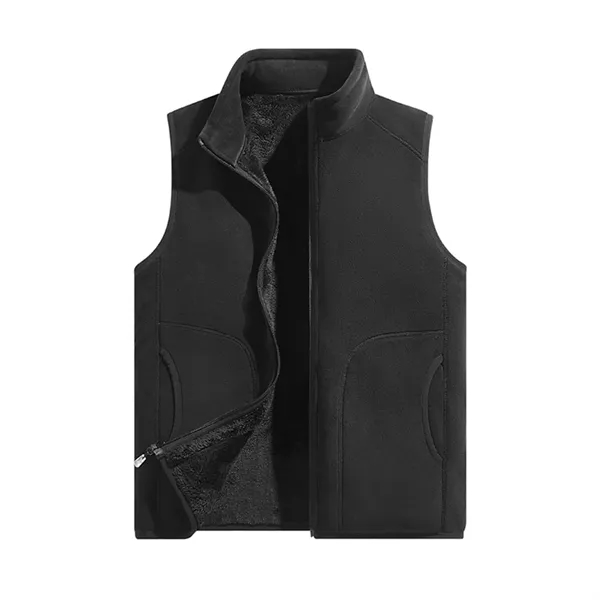 Custom Sleeveless Full Zip Fleece Vest