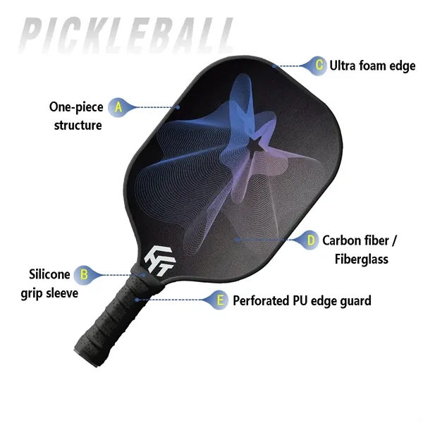 Carbon Fiber Pickleball Paddle Set - Carbon Fiber Pickleball Paddle Set - Image 1 of 5