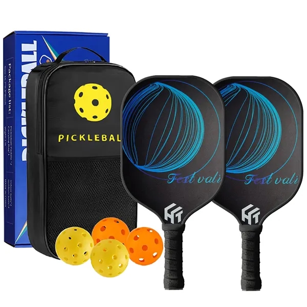 Carbon Fiber Pickleball Paddle Set - Carbon Fiber Pickleball Paddle Set - Image 4 of 5