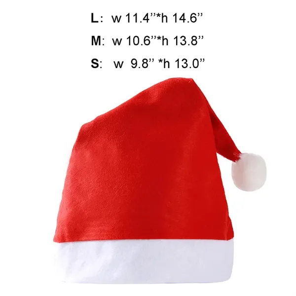 Non Woven Christmas Pom Santa Claus Hat - Non Woven Christmas Pom Santa Claus Hat - Image 1 of 3