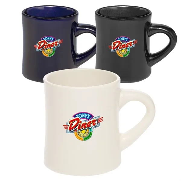 Thick Grip Glossy Ceramic Diner Custom Mugs -12 oz - Thick Grip Glossy Ceramic Diner Custom Mugs -12 oz - Image 0 of 2