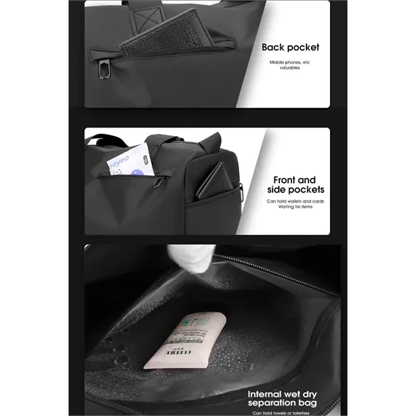 Hand Luggage Bag With Shoe Pouch - Hand Luggage Bag With Shoe Pouch - Image 3 of 4