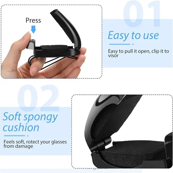 Ticket Card Clip Sunglasses Holders for Car Sun Visor - Ticket Card Clip Sunglasses Holders for Car Sun Visor - Image 2 of 4
