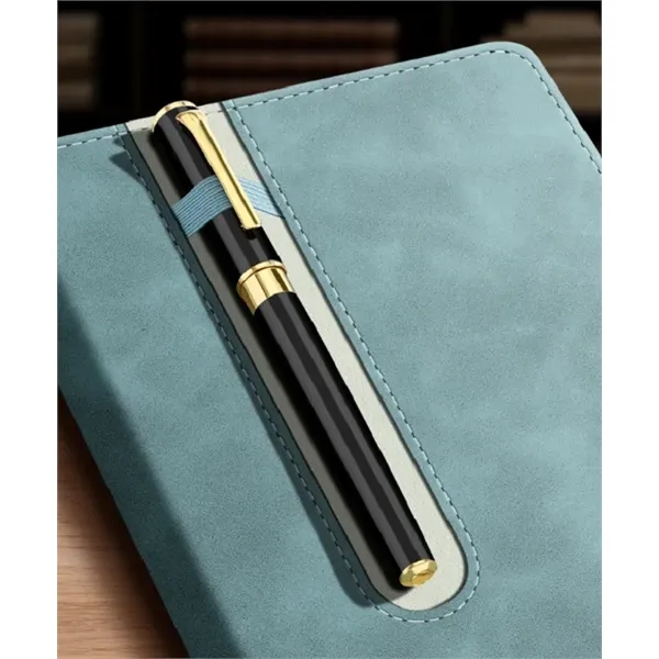 PU Leather Notebook with Pen Holder - A5 Daily Journal - PU Leather Notebook with Pen Holder - A5 Daily Journal - Image 2 of 4