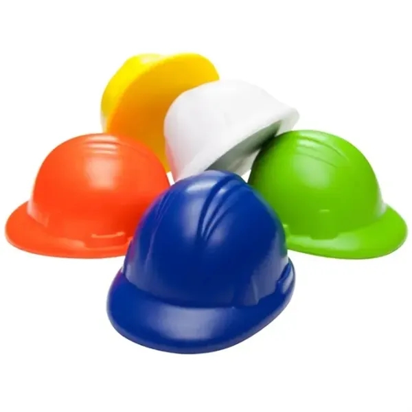 PU Hard Hat Soft Foam Helmet Stress Ball Mini Squeeze Toy - PU Hard Hat Soft Foam Helmet Stress Ball Mini Squeeze Toy - Image 2 of 2