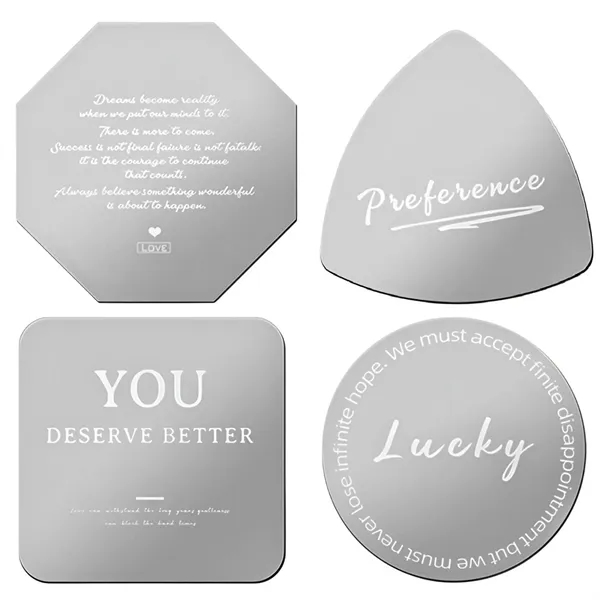 Silver Stainless Steel with EVA Base Coaster - Silver Stainless Steel with EVA Base Coaster - Image 0 of 6