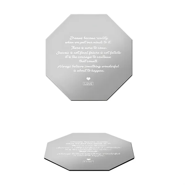 Silver Stainless Steel with EVA Base Coaster - Silver Stainless Steel with EVA Base Coaster - Image 3 of 6