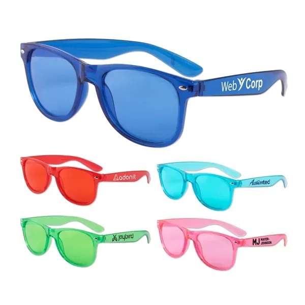 Translucent Sunglasses with Matching Lens - Translucent Sunglasses with Matching Lens - Image 0 of 5