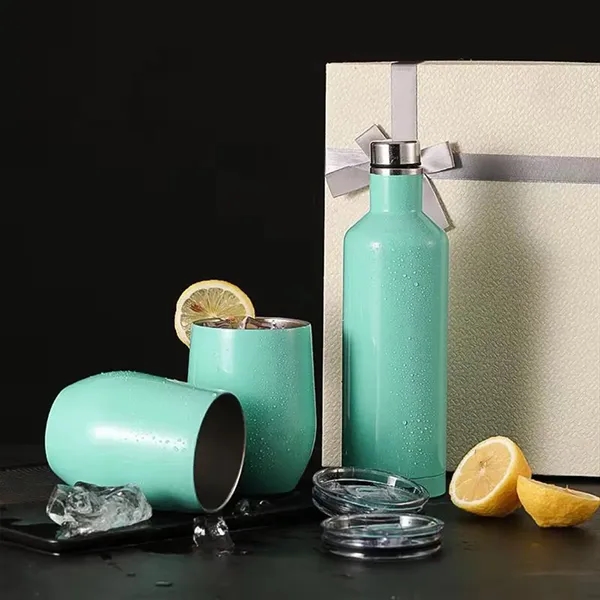 Double Wall Insulated Travel Mug Set - Double Wall Insulated Travel Mug Set - Image 5 of 9