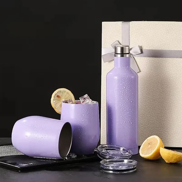 Double Wall Insulated Travel Mug Set - Double Wall Insulated Travel Mug Set - Image 7 of 9