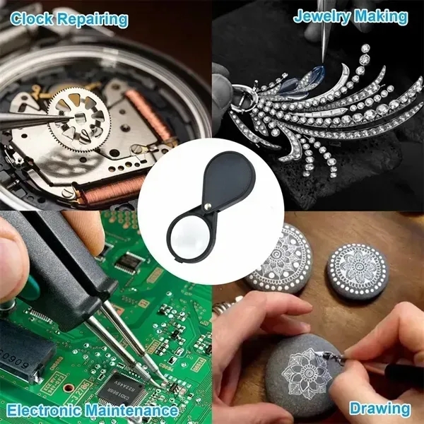 Foldable Pocket Magnifying Glass - Foldable Pocket Magnifying Glass - Image 1 of 1