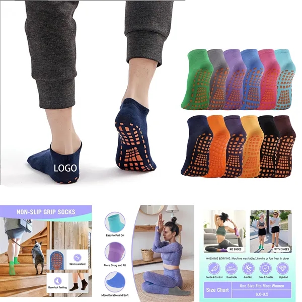 Children/Adult Glue Dot Non-Slip Yoga Socks - Children/Adult Glue Dot Non-Slip Yoga Socks - Image 0 of 1